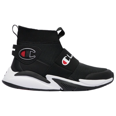 Champion Big Kids Rally Pro Xg Casual Sneakers From Finish Line In Black/white