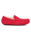 Ugg Men's Ascot Moccasin Slippers Men's Shoes In Samba Red