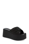Karl Lagerfeld Ramona Platform Sandals Women's Shoes In Black