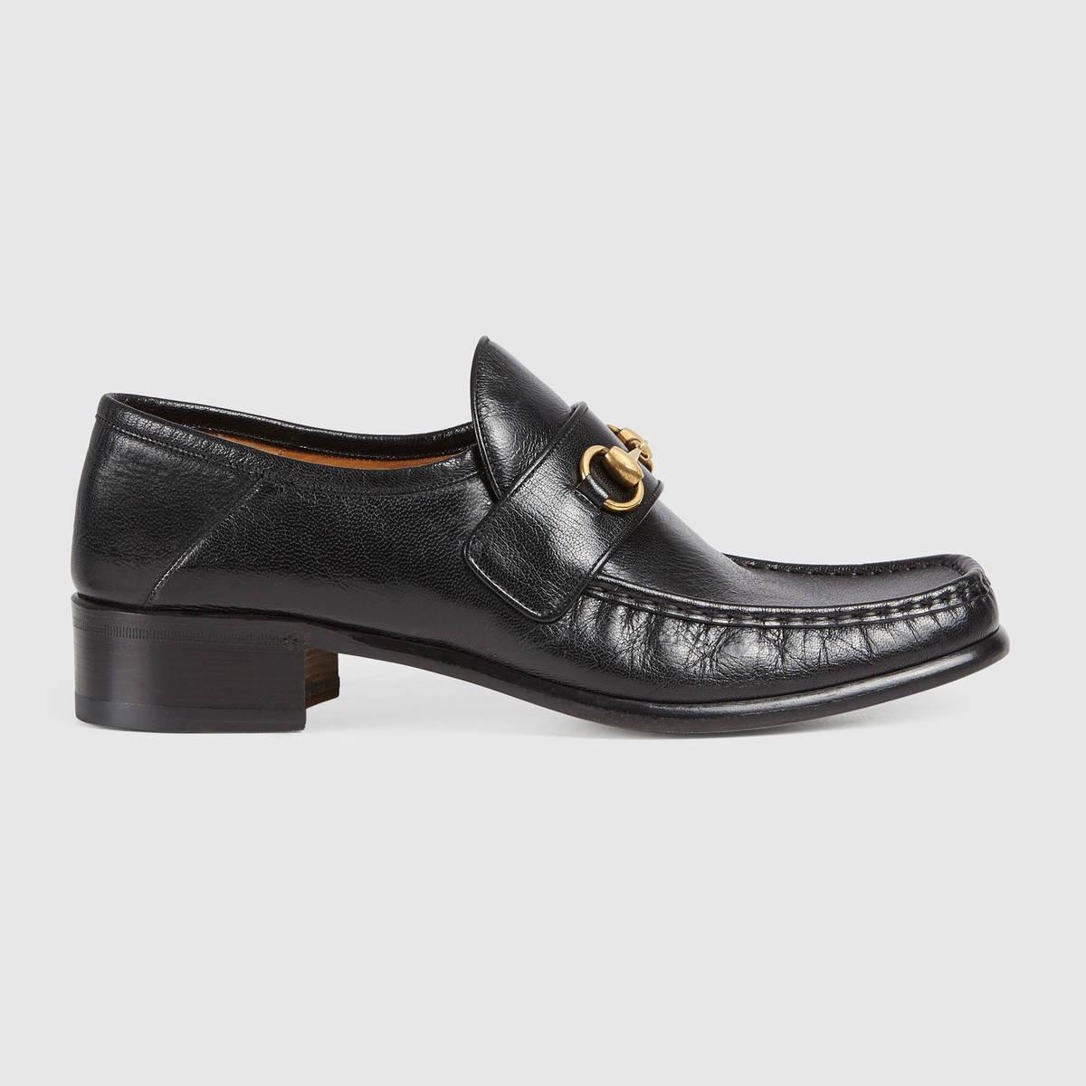 Gucci Horsebit Leather Loafer - Black Leather | ModeSens