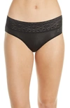 Tommy John Cool Cotton Lace Briefs In Black