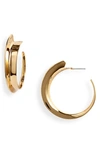 Jenny Bird Love 2021 Large Vantage Hoop Earrings In Gold