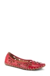 Spring Step Rayely Loafer In Red Leather