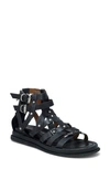 As98 A.s 98 Payne Strappy Sandal In Black Leather