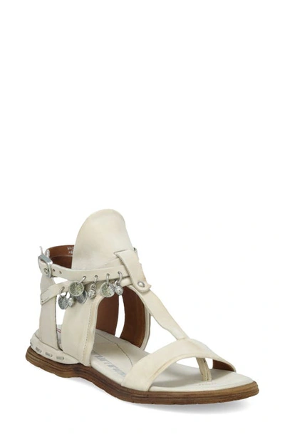 A.s.98 Madero Ankle Strap Sandal In Bone Leather
