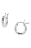 Argento Vivo Sterling Silver Small Hoop Earrings In Silver