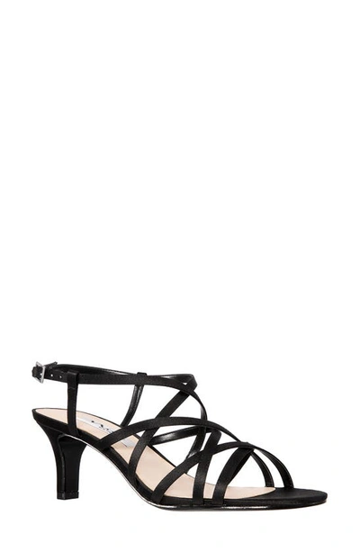 Nina Genaya Ls Womens Ankle Strap Evening Strappy Sandals In Black