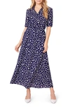 Bb Dakota X Steve Madden The Floral Education Midi Dress In Oil Slick