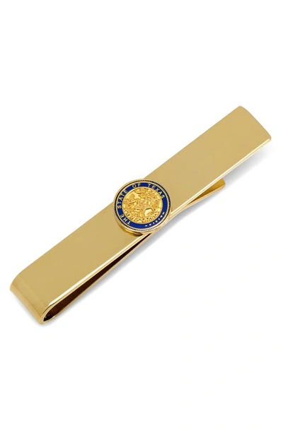 Cufflinks, Inc State Of Texas Seal Tie Bar In Gold