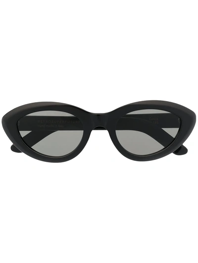 Retrosuperfuture Cocca Cat-eye Frame Sunglasses In Black