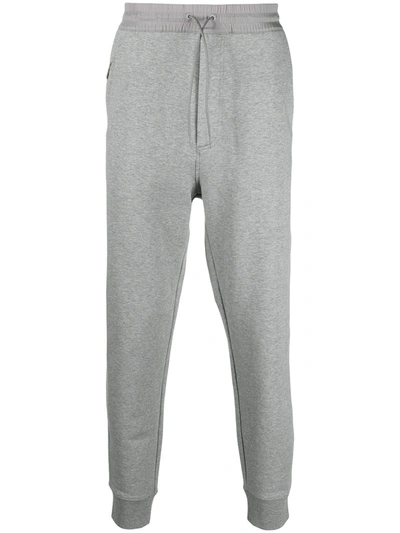 Y-3 Drawstring-waist Cotton Track Trousers In Grey