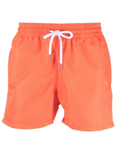 Frescobol Carioca Drawstring Swim Shorts In Orange