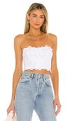 Free People Intimately Fp Adella Corset Bralette In White