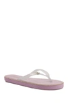 Juicy Couture Women's Sparks Flat Thong Sandal Women's Shoes In Il-lilac/blue