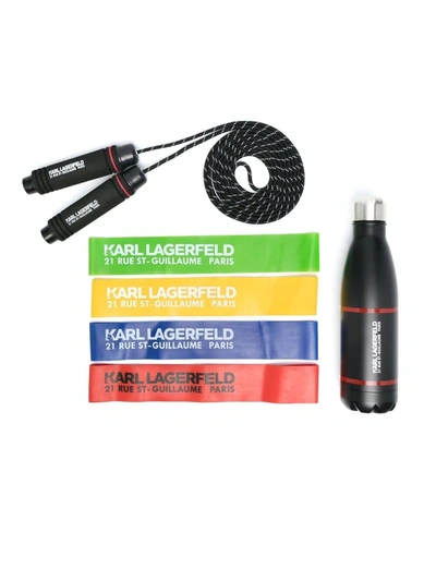 Karl Lagerfeld Active Elastic Rope In Black