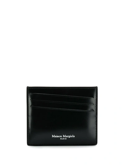 Maison Margiela Black Four-stitch Leather Card Holder