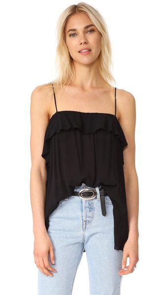 Free People Cascades Cami In Black | ModeSens