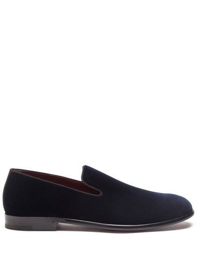 Dolce & Gabbana Block-heel Slippers In Blue