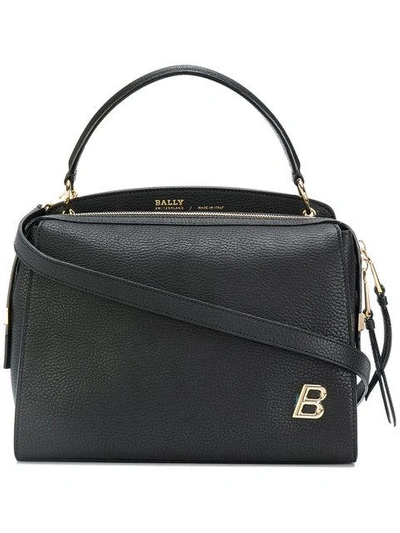 Bally Letter Plaque Structured Tote