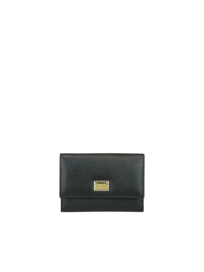 Dolce & Gabbana Dauphine Black Leather Wallet