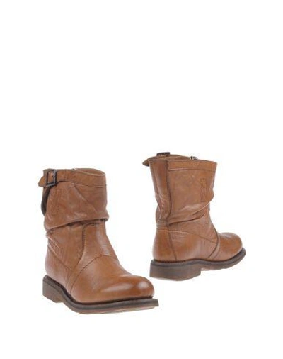 Bikkembergs Ankle Boots In Camel