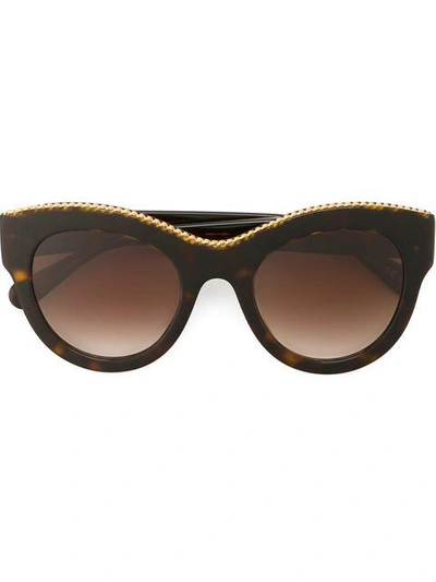 Stella Mccartney Eyewear 'havana Oversized' Sunglasses - Brown