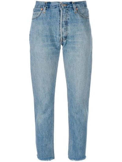 Re/done Straight Jeans - Blue
