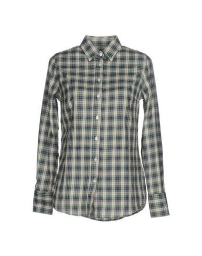 Fred Perry Checked Shirt In Green