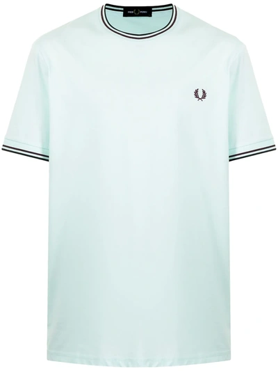 Fred Perry Twin Tipped T-shirt M1588 Brighton Blue In Blau