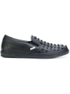 Jimmy Choo 'grove' Studded Slip On Sneakers In Black