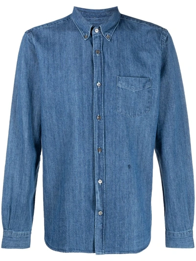 Closed Long-sleeve Denim Shirt In Blue