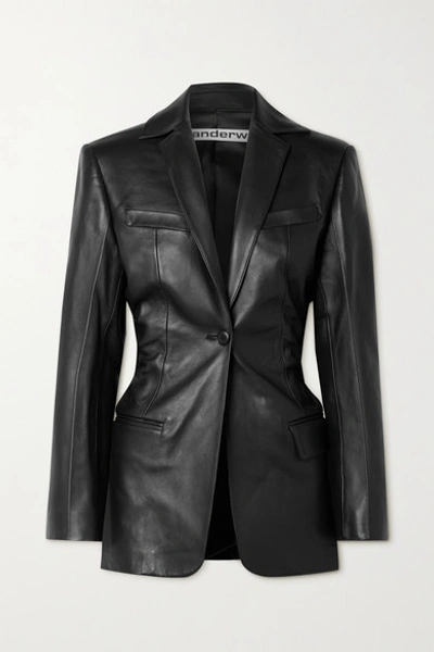 Alexander Wang Cinched Waist Blazer In Black