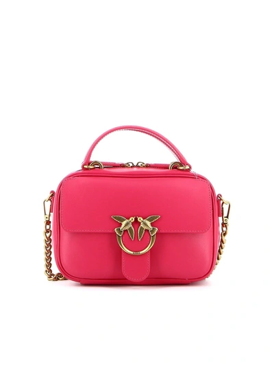 Pinko Love Mini Square Simply 2 Bag In Pink