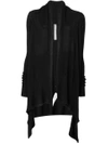 Rick Owens Black Basic Medium Wrap Cardigan