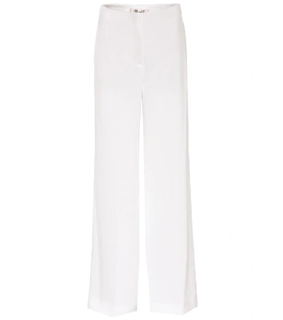 Diane Von Furstenberg Wide Leg Trousers In White