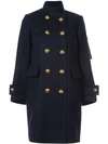 Sacai Navy Peacoat With Inner Vest