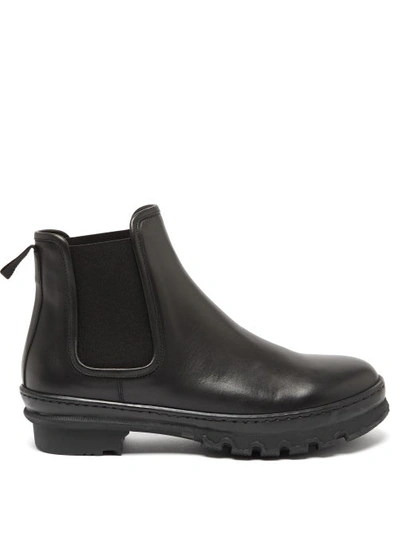 Legres Leather Short Chelsea Garden Boots In Black