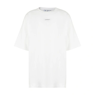 Off-white Botanical Printed Cotton T-shirt In Black