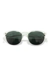 Sunski Avila 51mm Polarized Browline Sunglasses In Mint Forest