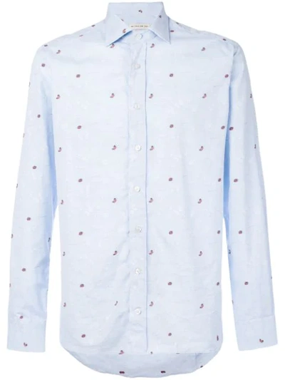 Etro Butterfly And Ladybird Embroidered Shirt In 250