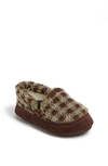 Acorn Kids' 'colby' Slipper In Brown Check