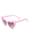 Fantaseyes Babies' Infant Fantas Eyes Heart Sunglasses In Crystal Pink