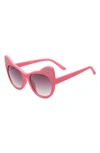 Fantaseyes Babies' Infant Fantas Eyes Crystal Cat Eye Sunglasses In Pink
