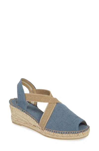 Toni Pons Breda Sandal In Blue Fabric
