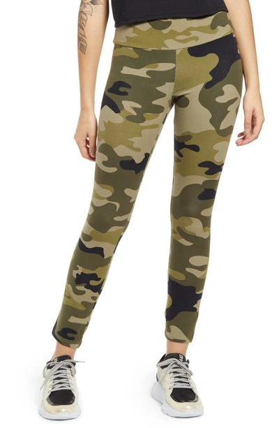 Afrm Alessi High Waist Ankle Leggings In Camo