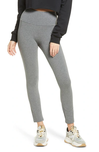 Afrm Alessi High Waist Ankle Leggings In Charcoal