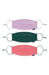 Baggu Assorted 3-pack Organic Cotton Adult Face Masks In Watermelon Slice