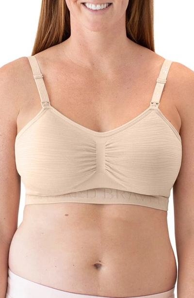 Kindered Bravely Kindred Bravely Sublime Hands-free Pumping/nursing Bra In Beige