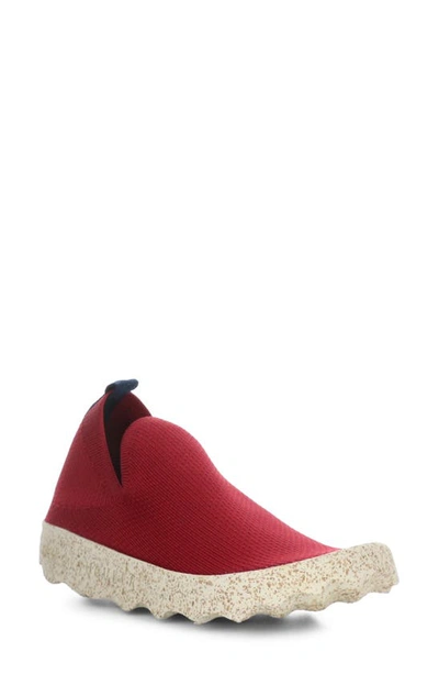 Asportuguesas By Fly London Care Trainer In Red/ White Cafe