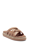 Vince Camuto Women's Chavelle Crisscross Rubber Slide Sandals Women's Shoes In Himalayan Tan